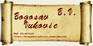 Bogosav Vuković vizit kartica
